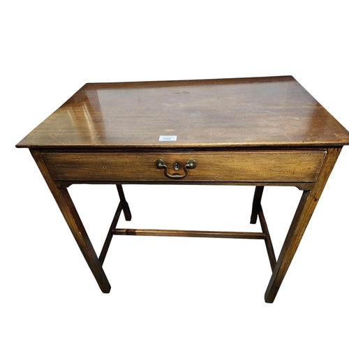 295 - Late Victorian hall table with H stretcher