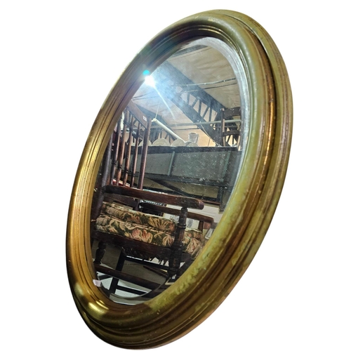 305 - Stunning large oval framed mirror *