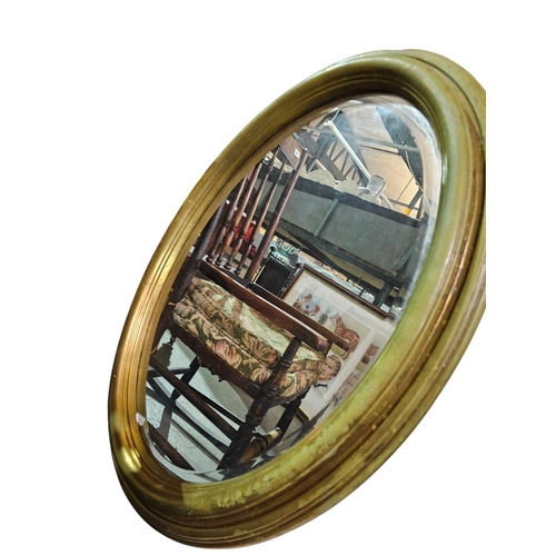 305 - Stunning large oval framed mirror *