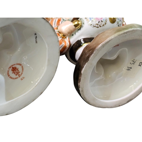 340 - Two Royal Crown Derby models of Mansion House Dwarfs, 16cm