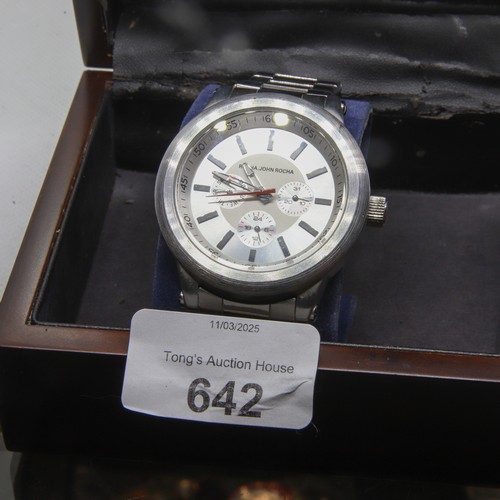 642 - Rocha John Rocha boxed Gent's watch