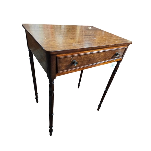 356 - Antique Regency side table with drawer 59cm 44cm 76cm high