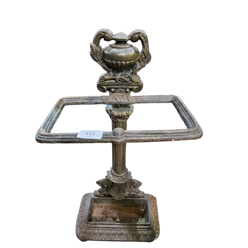 433 - Cast iron antique stick stand