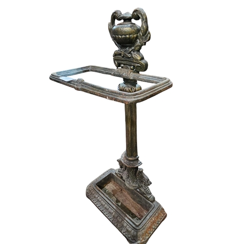 433 - Cast iron antique stick stand