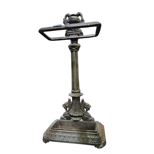 433 - Cast iron antique stick stand