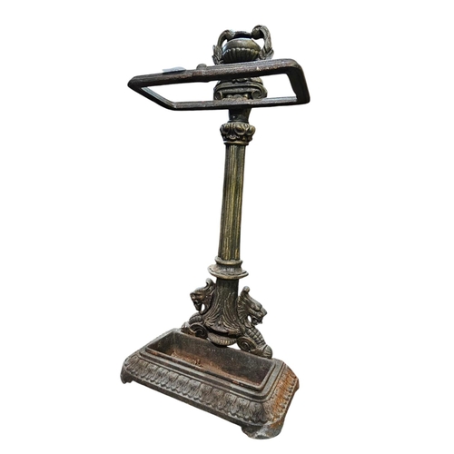 433 - Cast iron antique stick stand