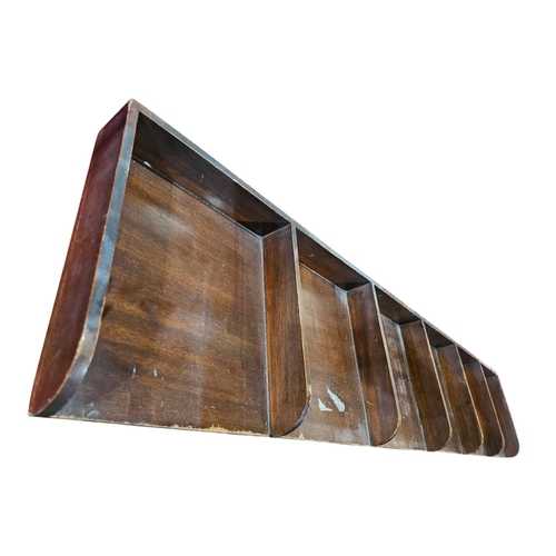 445 - 20th century desk trays 150cm in length