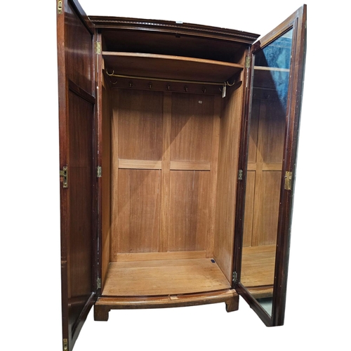 740 - Stunning large mahogany full sized wardrobe