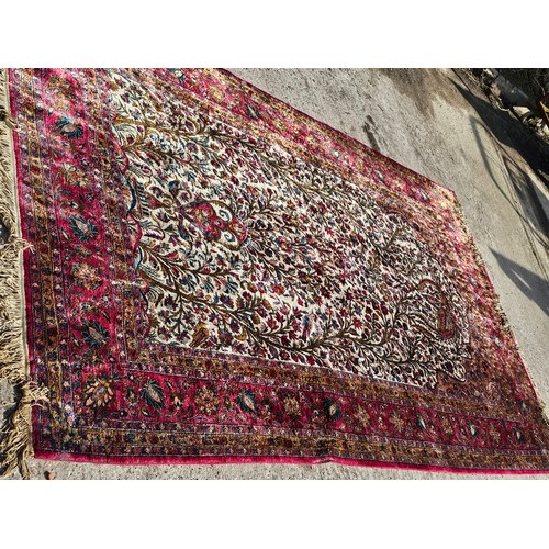 748 - 19th Century Kashan Mothashem Silk Rug 220CM X 122CM