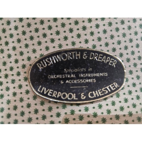 719 - Rushworth & Dreaper of Liverpool & Chester 1/2 size cased violin  24