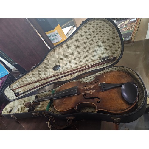 719 - Rushworth & Dreaper of Liverpool & Chester 1/2 size cased violin  24