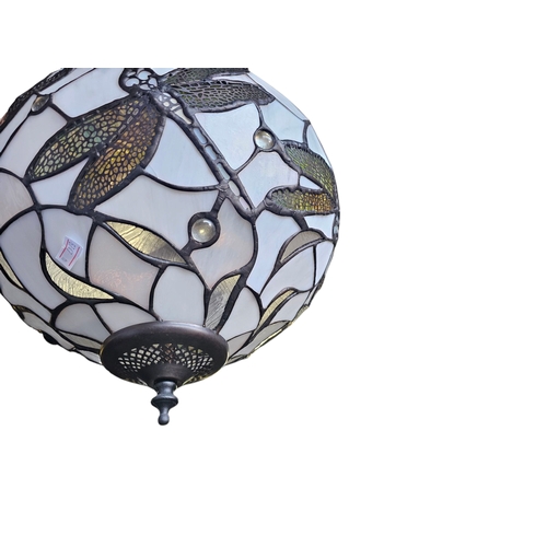 778A - Tiffany style heavy quality Dragonfly design ceiling light