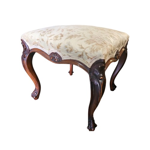 781 - Outstanding quality Victorian carved wooden stool