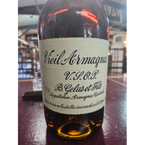 784 - Large Vieil ARMAGNAC V.S.O.P  B. Gelas etc Fils 2.5lt unopened