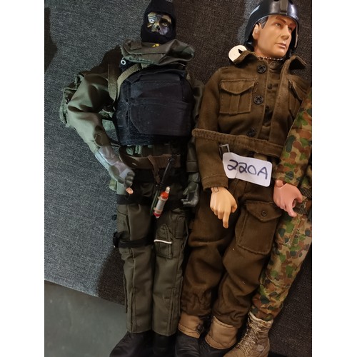 220A - Set of 3 Blue Box Action Figures, highly detailed with top quality uniforms and accessories, include... 