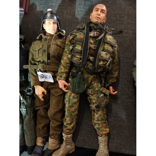 220A - Set of 3 Blue Box Action Figures, highly detailed with top quality uniforms and accessories, include... 