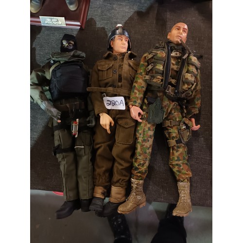 220A - Set of 3 Blue Box Action Figures, highly detailed with top quality uniforms and accessories, include... 