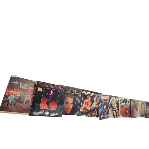 247 - 16 X LPS AMERICAN MALE ARTISTS; SINATRA, NEIL DIAMOND, JOHNNY RAY, JACK GOOD.  (Large collection of ... 