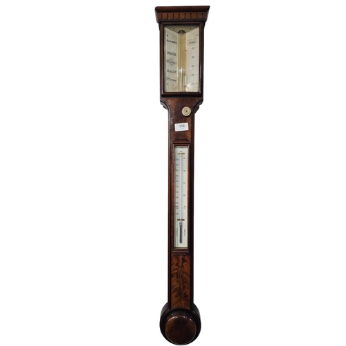 318 - Signed R&J Beck (Richard and Joseph Beck 1895) 68 Cornhill London, stick Barometer excellent conditi... 