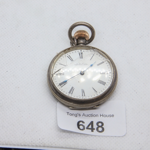 648 - 1900 silver hallmarked fob watch gwo