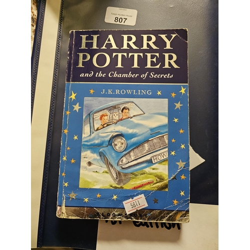 807 - 2002 paperback version of Harry Potter and the Chamber of Secrets