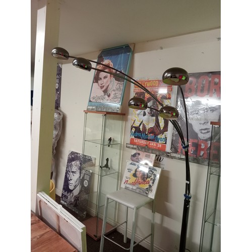 679 - Metal and Marble Floor Lamp from Cottex, Sweden, 1970s. 140cm wide by 200cm high.