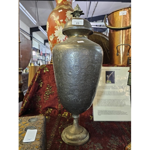 23 - Antique Indian Brass ewer
