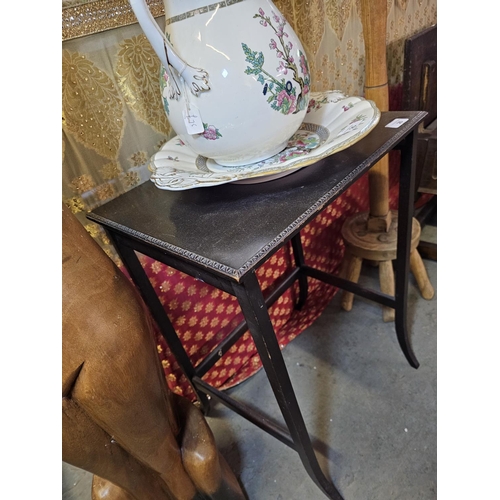 26 - Dark wooden side table