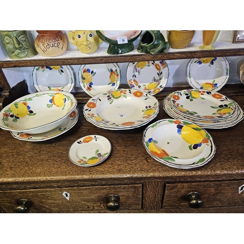 38 - Vintage Art Deco bowls and plates made by Woods