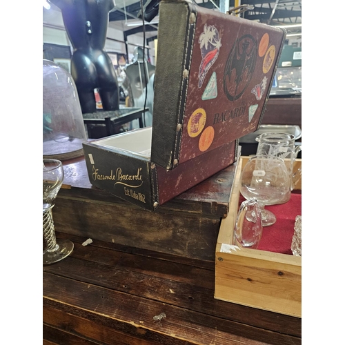 9 - Facundo Bacardi vintage-style ice box/case
