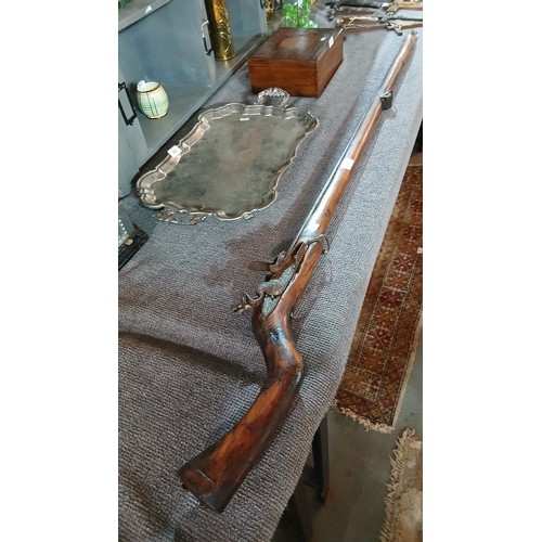 Afghan Black powder Jelail musket with ram Rod 160CM LONG