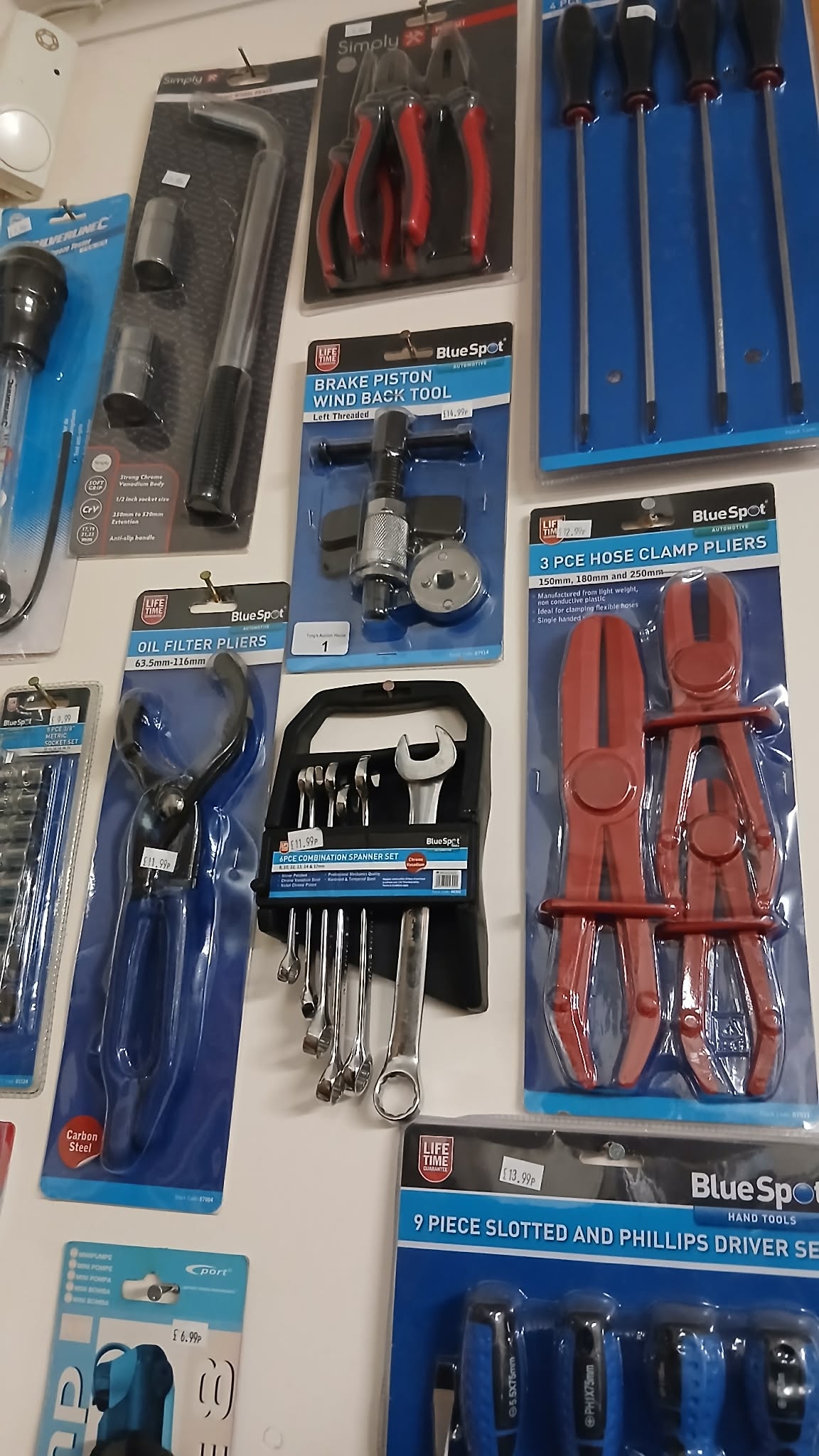 Large job lot various automotive hand tools, Blue Spot Tools ...