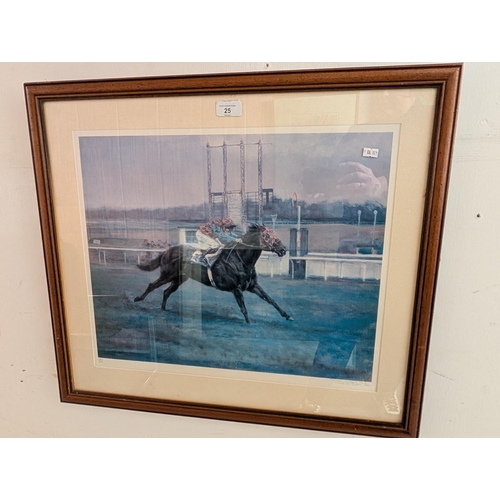 25 - Framed limited edition print titled 