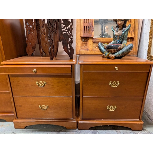 36 - Two Quality Teak Bedside Cabinets made by Stag circa 1970's