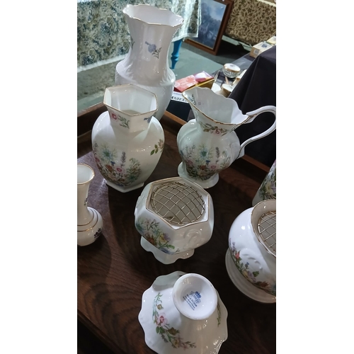 52 - collection of fine bone china Aynsley China, Wild Tudor and Cottage Garden.