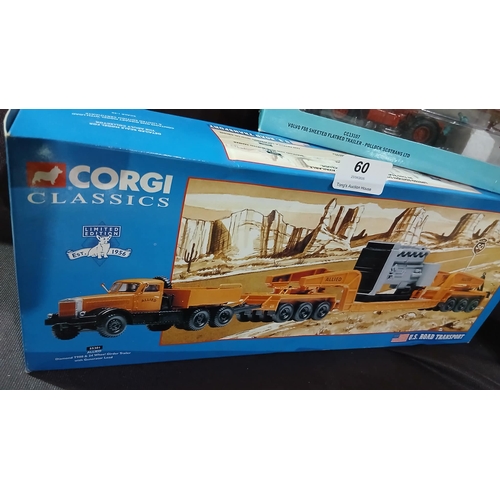 60 - Corgi Classics 55301 Allied Diamond T980 & 24 Wheel Girder Trailer with Generator Load.