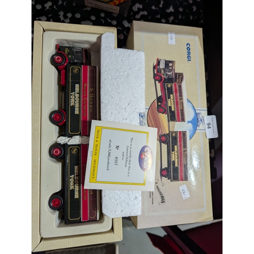 94 - Corgi 97892 AEC Mercury Truck and Trailer in the S. Houseman livery. 

Model: AEC Mercury Truck & Tr... 