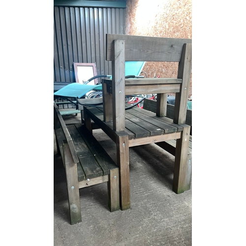 9 - Heavy Duty garden table and Benches