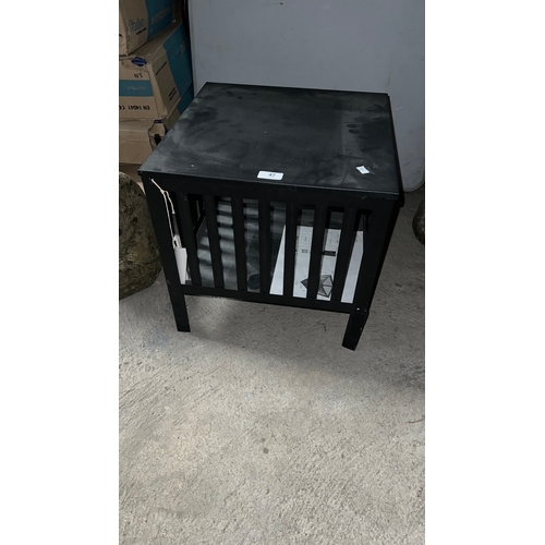 47 - New Black metal square fire pit