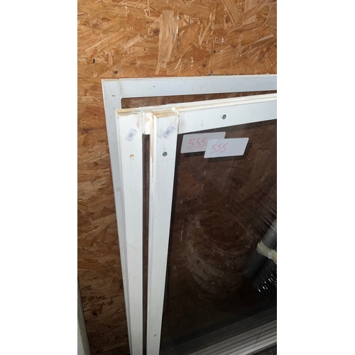 48 - Large perspex framed panels and pipe insulation
