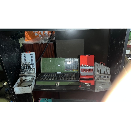 77 - Proxxon 29-piece Specialty TX socket and TX socket bit set. And various drill bits and attachments