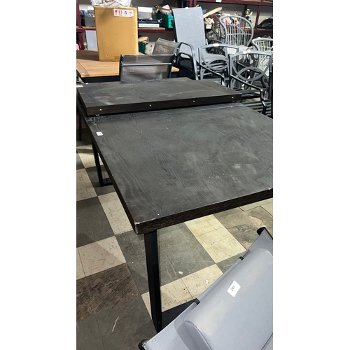 248 - Black ash effect extending table