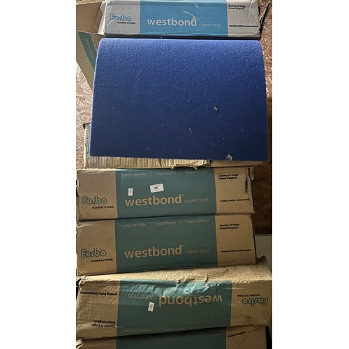 45 - Large amount of boxed Forbo Carpet tiles