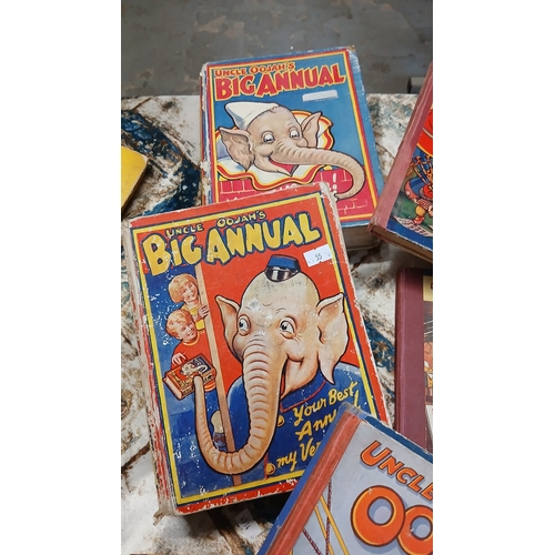 5P - Collectible issues of Uncle Oojah's Annual, from the early 20th century.  feature stories, pictures,... 
