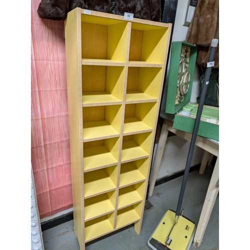 43L - Vintage style CD Storage Unit wood effect finish