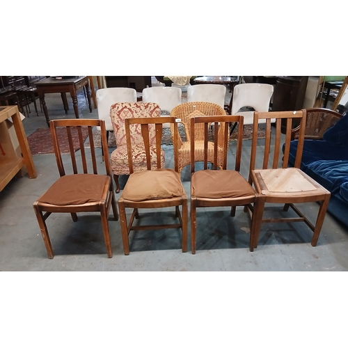 476 - vintage oak chairs