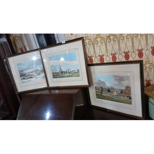 493 - framed landscape titled 