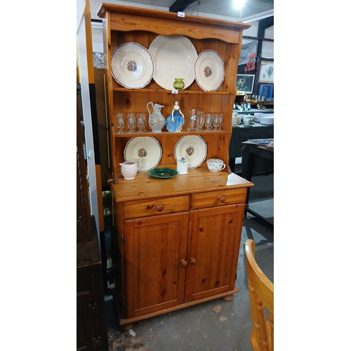 506 - vintage pine Welsh dresser,