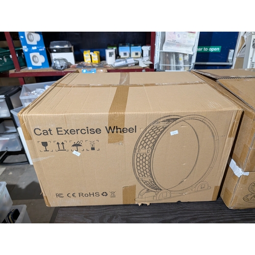 60L - BRAND NEW BOXED (photo for reference )cat exercise wheel treadmill for indoor pet fitness