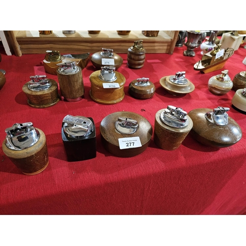 277 - Collection of vintage wooden lighters